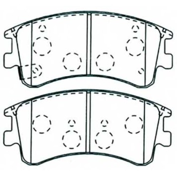 Комплект тормозных колодок, дисковый тормоз <b>ASVA AKD1290</b>
