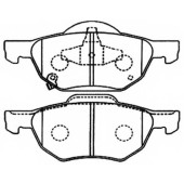 Колодки тормозные дисковые передние <b>ASVA AKD1293</b>
