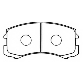 Колодки тормозные дисковые передние <b>ASVA AKD1294</b>