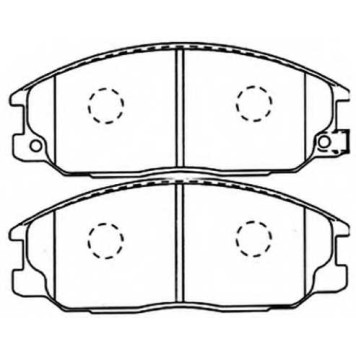 Колодки тормозные дисковые передние <b>ASVA AKD1300</b>
