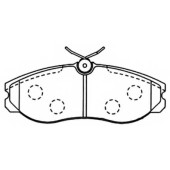 Колодки тормозные дисковые передние <b>ASVA AKD1308</b>
