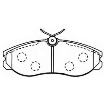 Колодки тормозные дисковые передние <b>ASVA AKD1308</b>