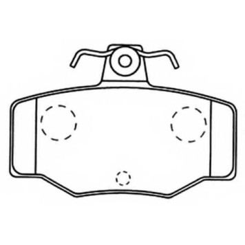 Колодки тормозные дисковые задние <b>ASVA AKD1310</b>