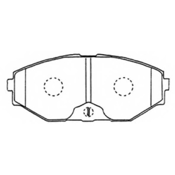 Колодки тормозные дисковые передние <b>ASVA AKD1311</b>