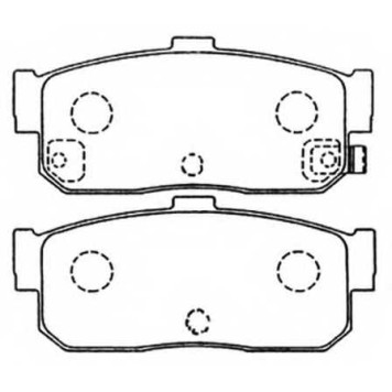 Колодки тормозные дисковые задние <b>ASVA AKD1312</b>