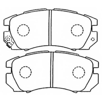 Колодки тормозные дисковые | перед | <b>ASVA AKD-1335</b>