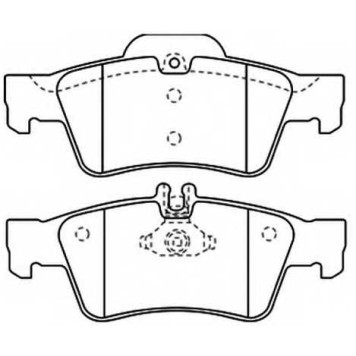 Колодки тормозные дисковые задние <b>ASVA AKD1364</b>