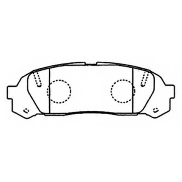 Колодки тормозные дисковые задние <b>ASVA AKD1409</b>