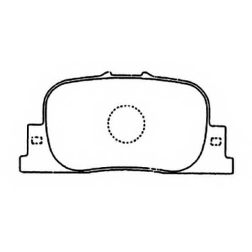 Колодки тормозные дисковые задние <b>ASVA AKD1431</b>