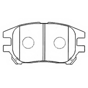 Колодки тормозные дисковые передние <b>ASVA AKD1481</b>