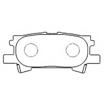 Колодки тормозные дисковые задние <b>ASVA AKD1498</b>
