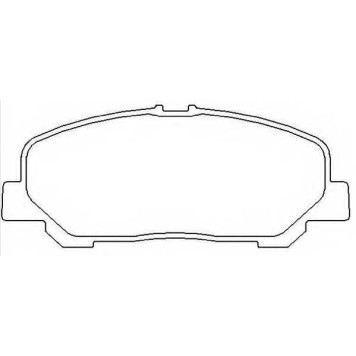 Колодки тормозные дисковые передние <b>ASVA AKD1527</b>