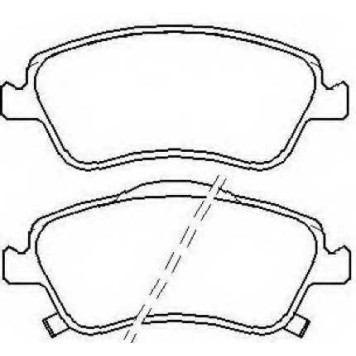 Колодки тормозные дисковые передние <b>ASVA AKD1834</b>
