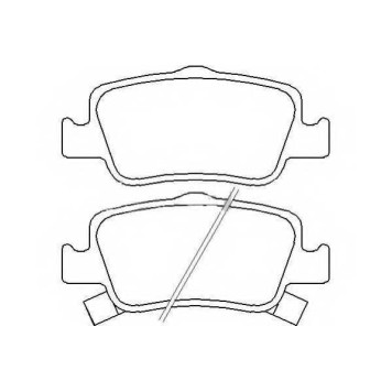 Колодки тормозные дисковые | зад | <b>ASVA AKD-1835</b>