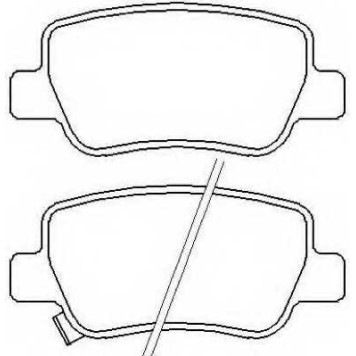 Колодки тормозные дисковые задние <b>ASVA AKD1838</b>