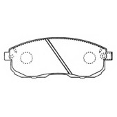 Колодки тормозные дисковые передние <b>ASVA AKD2201</b>