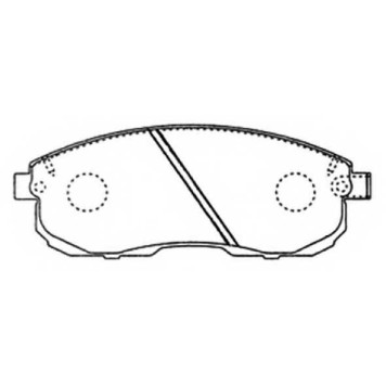 Колодки тормозные дисковые передние <b>ASVA AKD2201</b>