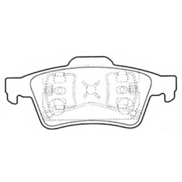 Колодки тормозные передние дисковые FOCUS 2004-,' <b>ASVA AKD2220</b>