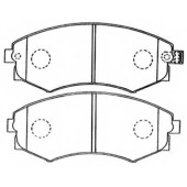 Колодки тормозные дисковые передние <b>ASVA AKD2245</b>