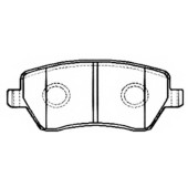 Колодки тормозные дисковые передние <b>ASVA AKD2800</b>