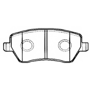 Колодки тормозные дисковые передние <b>ASVA AKD2800</b>