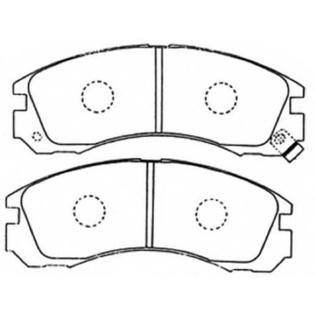Комплект тормозных колодок, дисковый тормоз <b>ASVA AKD3233</b>