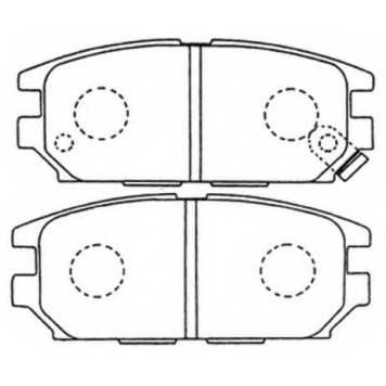 Колодки тормозные дисковые задние <b>ASVA AKD3272</b>
