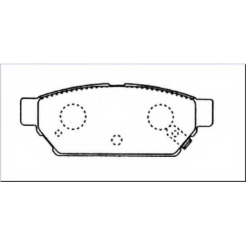 Колодки тормозные дисковые задние <b>ASVA AKD3314</b>