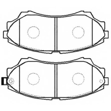 Колодки тормозные дисковые | перед | <b>ASVA AKD-3403</b>