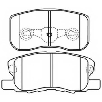 Комплект тормозных колодок, дисковый тормоз <b>ASVA AKD3500</b>
