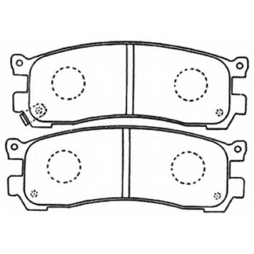 Комплект тормозных колодок, дисковый тормоз <b>ASVA AKD5290</b>