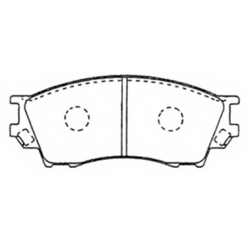 Колодки тормозные дисковые передние <b>ASVA AKD5334</b>