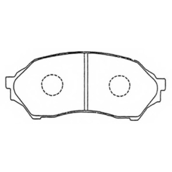 Колодки тормозные дисковые передние <b>ASVA AKD5425</b>