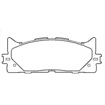 Колодки тормозные дисковые передние <b>ASVA AKD562H</b>