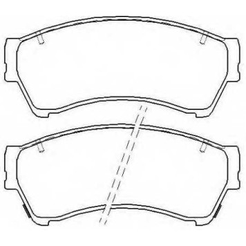 Колодки тормозные дисковые | перед | <b>ASVA AKD-5806</b>