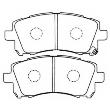 Колодки тормозные дисковые передние <b>ASVA AKD7390</b>