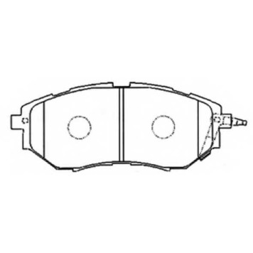 Колодки тормозные дисковые | перед | <b>ASVA AKD-7499</b>