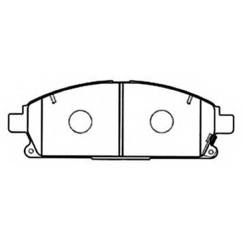 Колодки тормозные дисковые передние <b>ASVA AKD7Z026</b>