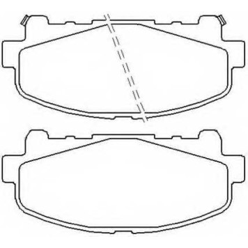 Колодки тормозные дисковые передние <b>ASVA AKD8014</b>