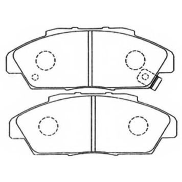 Колодки тормозные дисковые передние <b>ASVA AKD8223</b>