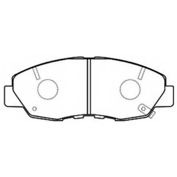 Колодки тормозные дисковые передние <b>ASVA AKD8484</b>