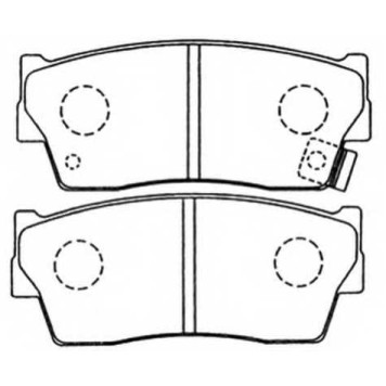 Колодки тормозные дисковые передние <b>ASVA AKD9298</b>