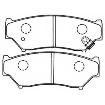 Колодки тормозные дисковые передние <b>ASVA AKD9301</b>