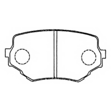 Колодки тормозные дисковые передние <b>ASVA AKD9382</b>