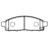 Колодки тормозные дисковые передние <b>ASVA AKDA284</b>