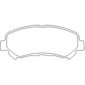 Колодки тормозные дисковые <b>ASVA AKDC-JD00A</b>