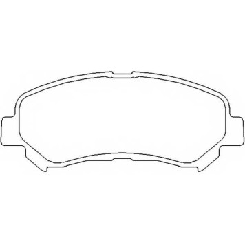 Колодки тормозные дисковые <b>ASVA AKDC-JD00A</b>