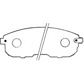 Колодки тормозные дисковые передние <b>ASVA AKDEM10A</b>