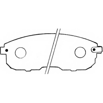 Колодки тормозные дисковые передние <b>ASVA AKDEM10A</b>