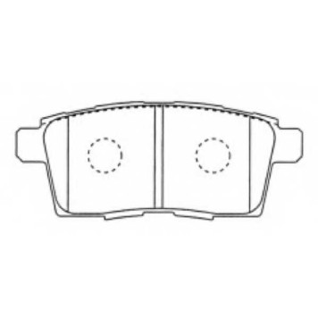 Колодки тормозные дисковые задние <b>ASVA AKDL2Y7</b>